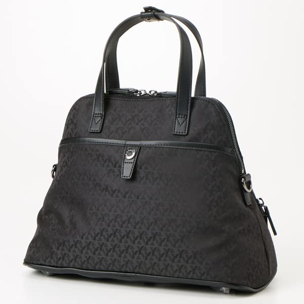 Isaac Monogram Jacquard Half Moon 2-Way Tote Bag, Women's, Brown (20)