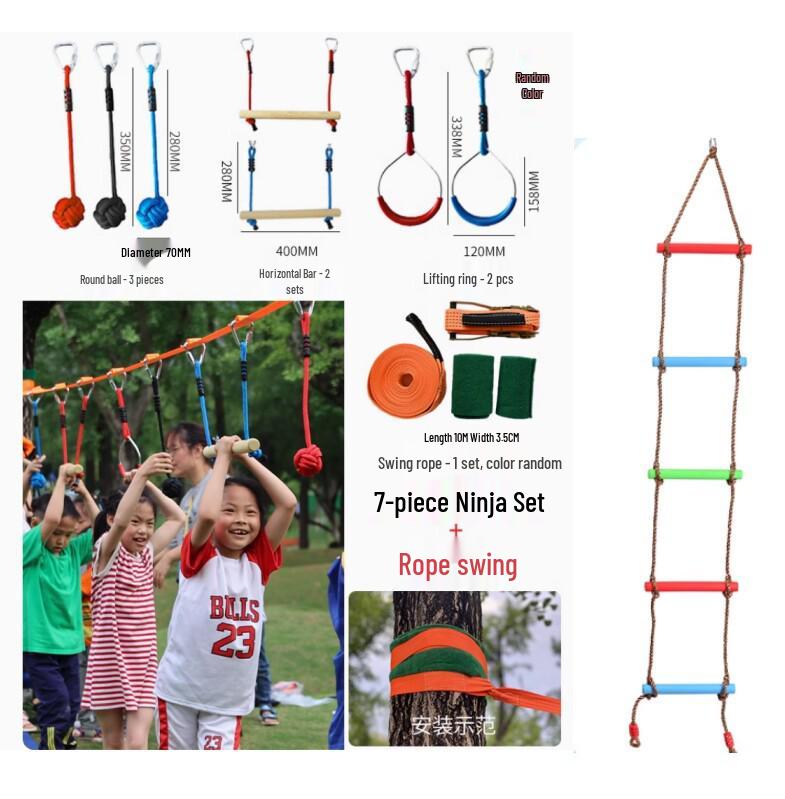 Outdoor Climbing Toys & Swings for Sensory Training and Balance