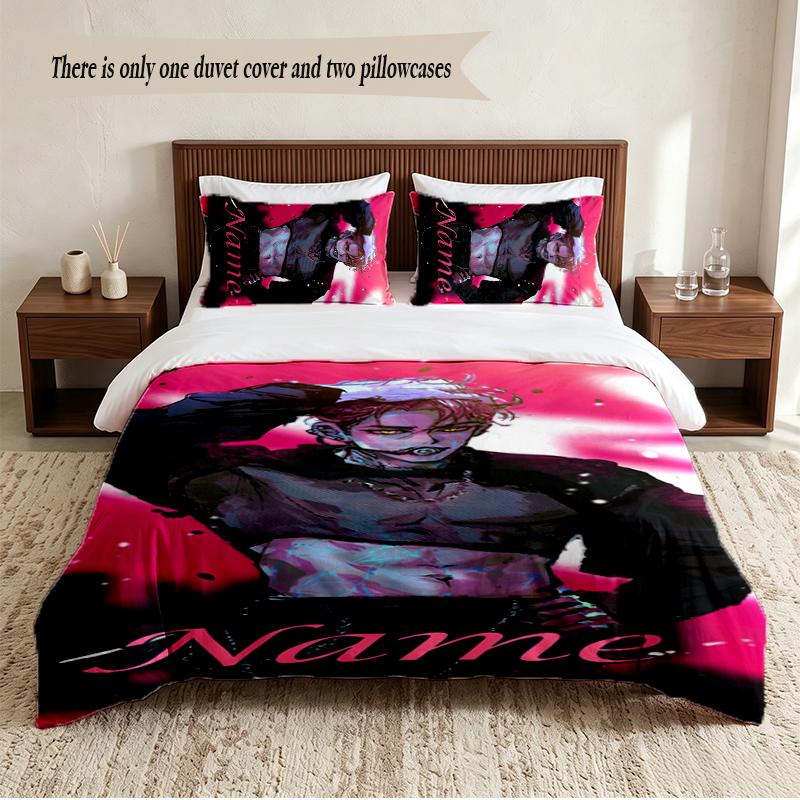 abby Personalized Custom Name 3‑Piece Bedding Set Soft Duvet Cover Set For Bedroom Home Decor