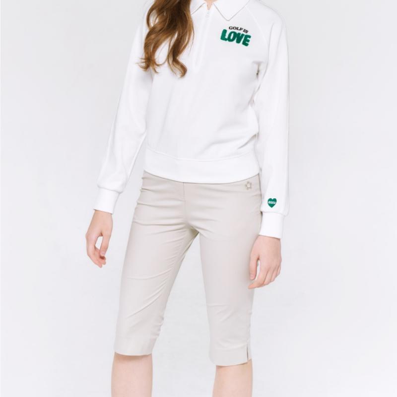 GOXO Slim Fit Half Pants Beige
