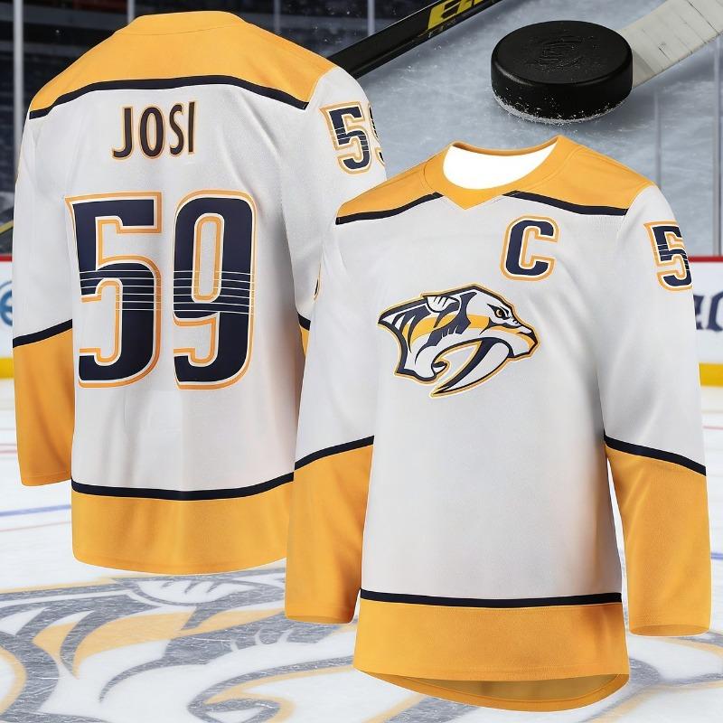 2026 Men's Ice Hockey Jersey with 3D Printed Animal Logo, Breathable and Quick-drying White Long-sleeved Sportswear Kids