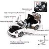 1:32 911 Targa Alloy Diecast Car Miniature Model Toy Doors Opened Sound And Light Front Wheel Steering Vehice Gift For Boyfriend