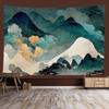 Chinese style landscape painting background tapestry room decoration wall background cloth living room home decoration