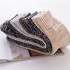 5 Pairs of Men's Autumn and Winter Thickened Warm New Pure Color National Wind Rabbit Wool Socks