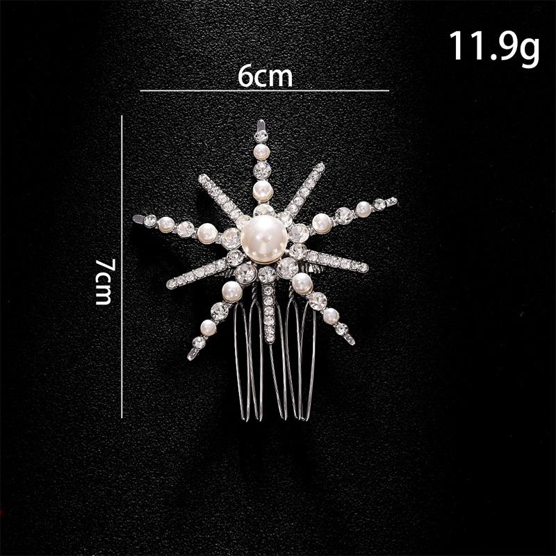 Flower Hair Combs Clips Bridal Wedding Hair Accessories For Women Bride Hairpins