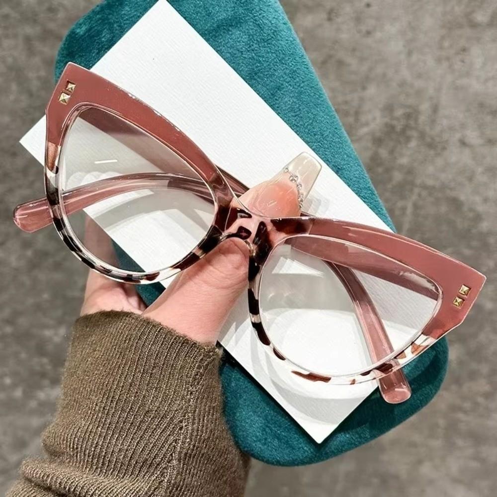 Fashion Anti-Blue Light Cat Eye Reading Glasses Luxury Unisex Far Sight Glasses Trendy Computer Glasses