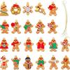 Multi-piece Gingerbread Men Christmas Ornaments: Free Combination for Tree, Fireplace, Home & Party Decor