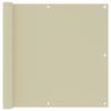 Balcony Screen - Cream - 90x300 Cm - Waterproof - UV Protection - Oxford Fabric