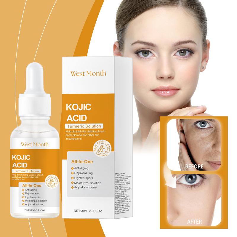 30Ml Kojic Acid Freckle Removing Whitening  Fade Pigmentation Melasma Dark Spots  Repair Serum