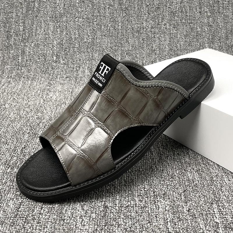 Large size 47 48 supply sandals men's 2025 new men's casual non-slip beach shoes Roman cool slippers