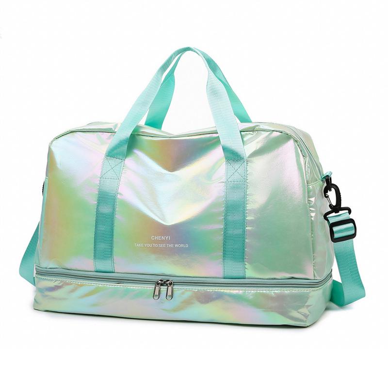 Women's Fashion Crossbody Travel Bag with Wet/Dry Separation - Ideal for Short Business Trips, Fitness, and Yoga.