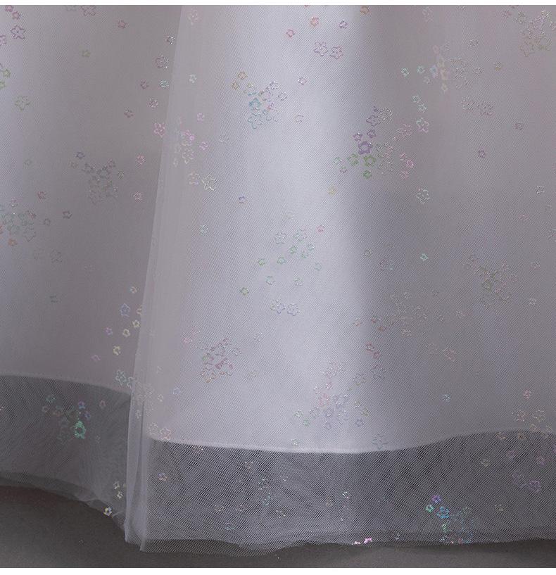 High-End Puffy Princess Dress for Girls - Elegant Wedding & Piano Performance Gown