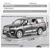 Miniaturen 1/32 Toyota Land Cruiser Legierung Off Road Diecast Modell Sound Licht Pull Back Spielzeug Schreibtisch Fahrzeugmodell Ornamente Geschenk