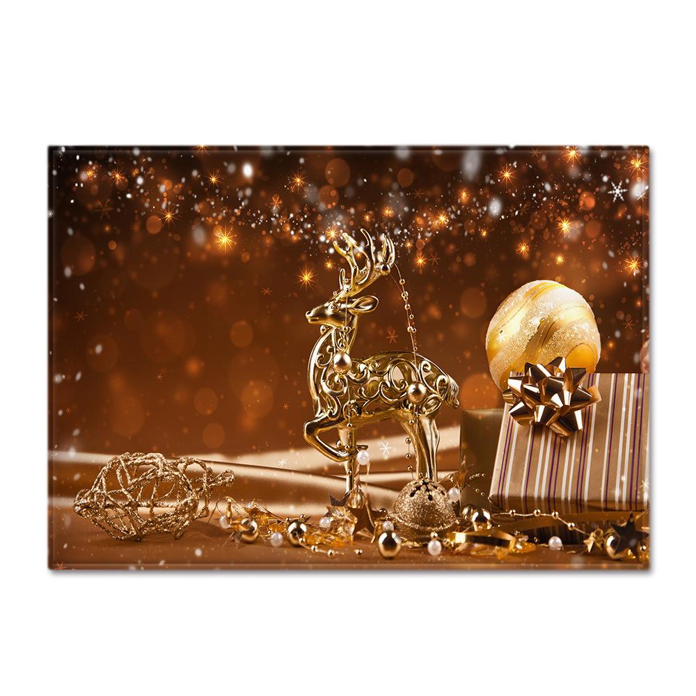 Christmas Tree Living Room Area Rug Christmas Bedroom Carpet Kids Play 3D Carpets Memory Foam Xmas Decor Kitchen Rug Floor Mat