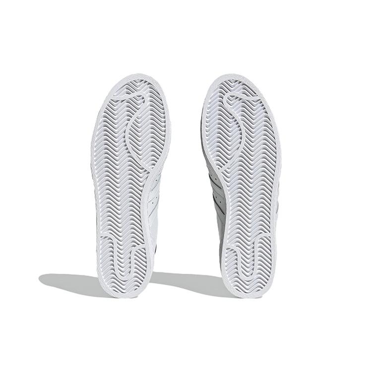 Adidas Originals Superstar 82 Comfortable Wear resistant And Lightweight Low top Skateboard Shoes Men's White HQ7070