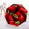 1pc Apple Fruit Auto Open/Close Leisure Umbrella with Windproof, Functional Design, 8-Rib Sturdy Canopy