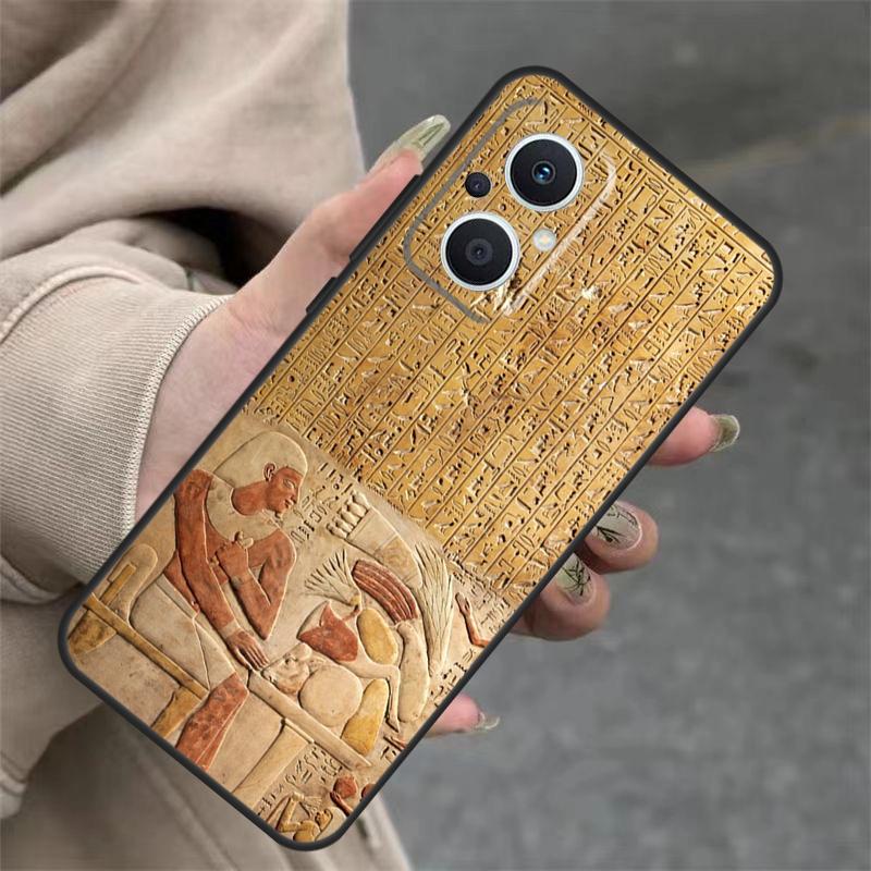 Egypt Pharaoh Mural Case For OPPO Reno 14 12 11 10 13 Pro 14F 13F 12F 11F 8 7 Lite OPPO Find X9 X8 X6 Pro Cover