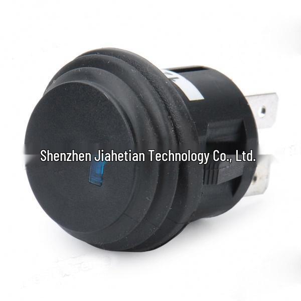 20MM 3-Pin Round Waterproof Rocker Switch with Light