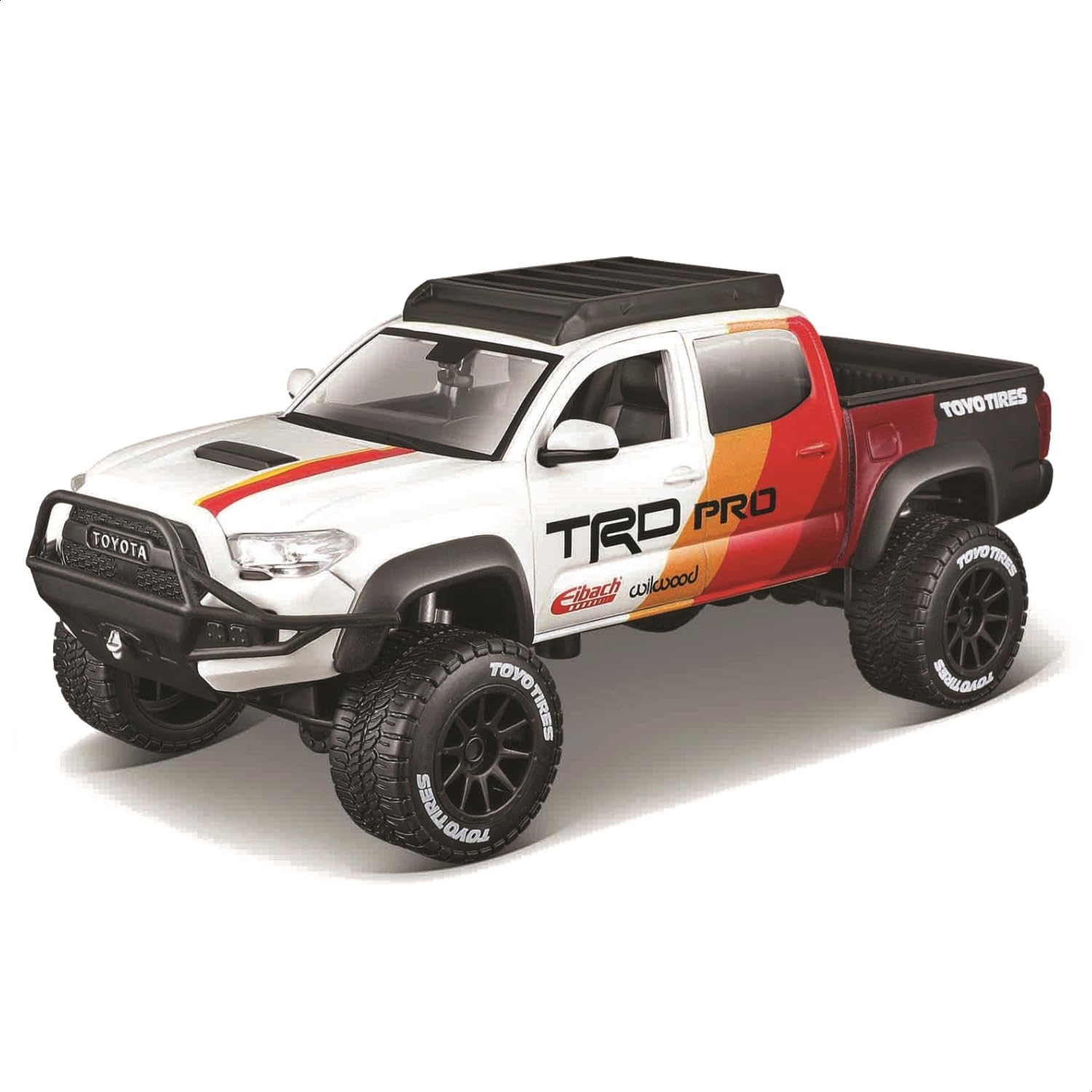 

Maisto Scale Toyota Tacoma TRD PRO 2023 White Custom Series Diecast Model Finished Product 32546 1/27 Off-Road / Car, белый