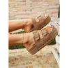 Women’s Platform Slip-On Birkenstyle Peep-Toe Beach Sandals