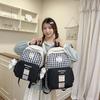 Schoolbag Japanese New High-value, Fresh and Sweet Plaid Backpack, Junior High School Student Schoolbag for Women, Lightweight and Large-capacity