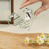 2D Flat, "Happy Anniversary" Heart-Shaped Anniversary Acrylic Desktop Decoration, Romantic Floral Design, Home Decor Plaque Hanging Wall Art Decorativ