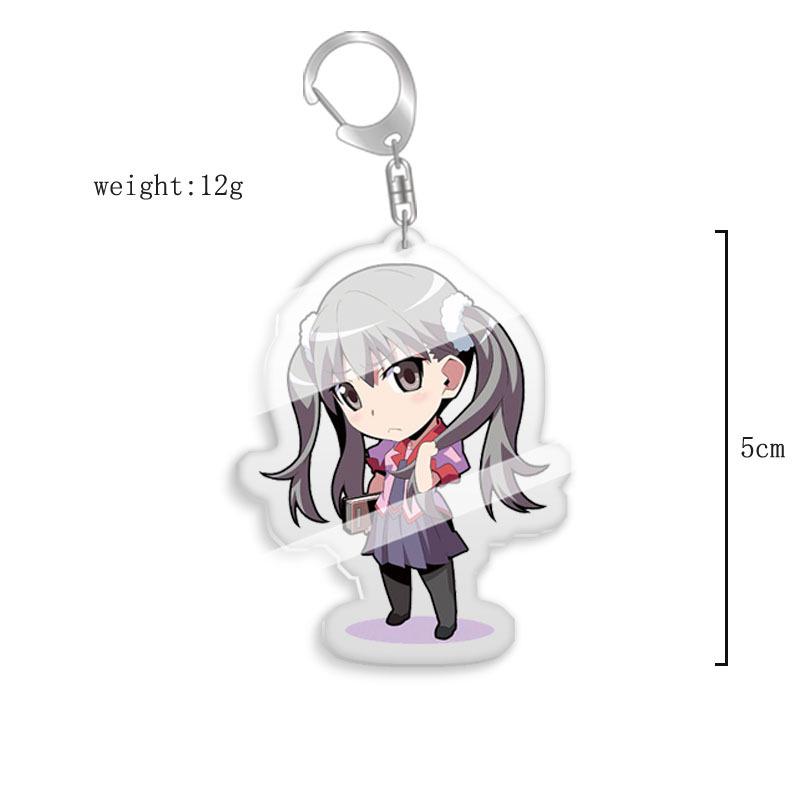 Monogatari Series Keychain: Hachikuji Mayoi & Hitagi Senjougahara Acrylic Pendant