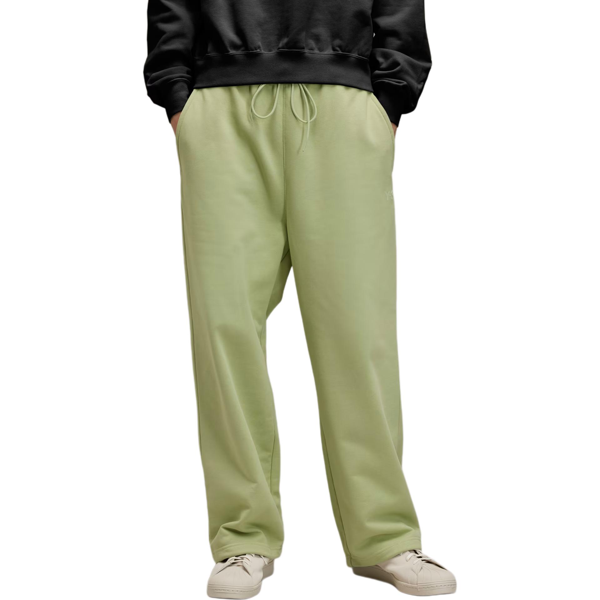 

Adidas Однотонные вязаные спортивные брюки широкого кроя на шнуровке для женщин, низ, зеленые JM7841 S