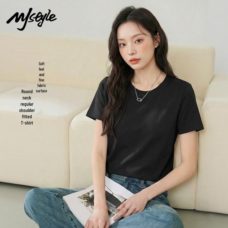 MJ Style Women's Round Neck Short Sleeve T-shirt
