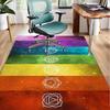 Chakra Balance Meditation Office Rug Chair Mat, Entryway Carpet, Suitable for Front Door, Bedroom, Living Room, Desk, Holiday Gift