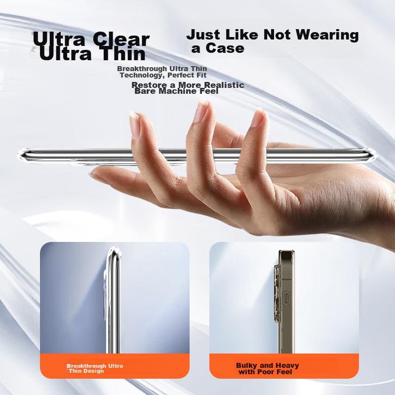 Xiaomi Redmi Note14 Pro+ Phone Case, for Redmi Note14 Pro+, Full Lens Protection, Simple Skin-Friendly Transparent Soft, Fingerprint-Resistant