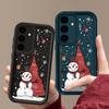 Cartoon Christmas Snowman Phone Cover For Samsung Galaxy S25 Edge S24 FE S23 S22 Ultra Plus A17 A56 A36 A16 A15 A55 A54 A53 5G Soft Phone Cover