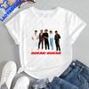 Retro Duran Duran Print Tshirt Unisex Streetwear Shortsleeved Shirt Suitable for Both Unisex and Unisex Large Size