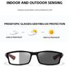 Progressive Multifocal Reading Glasses 3 In 1 Photochromic Outdoor Bifocal Sunglasses TR90 Sports Anti Blue Near Far Eyeglasses