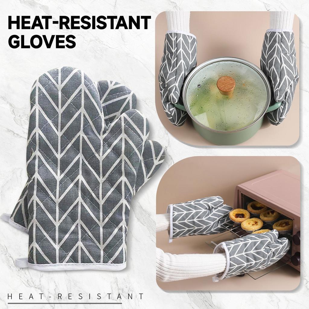 2-piece Set Of Oven Gloves, Heat-resistant Oven Gloves With Soft Kitchen Accessories