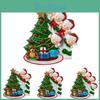 Zibi Charming Diy Christmas Family Resin Mask Ornament Ideal For Festive Holiday Decor