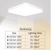 Quadratische LED Deckenleuchte Schlafzimmer 48W 36W 24W 18W LED Deckenlampe Büro Küche Moderne Heimdekoration Innenleuchte KTY