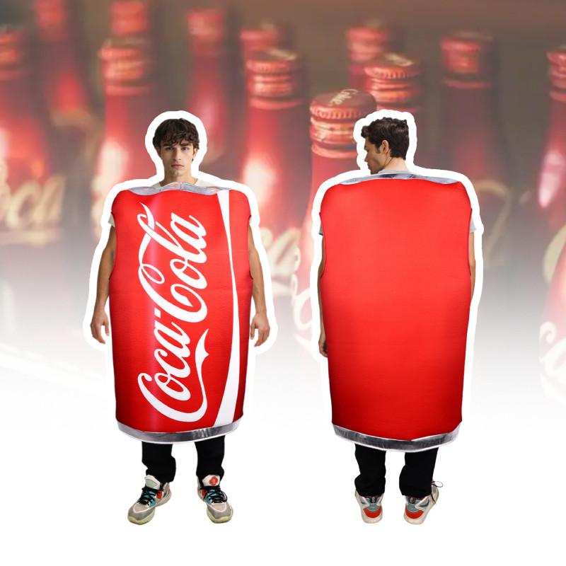 Inflatable Adult Cocacola Suit Cosplay Fancy Dress Costume Party Gift Halloween
