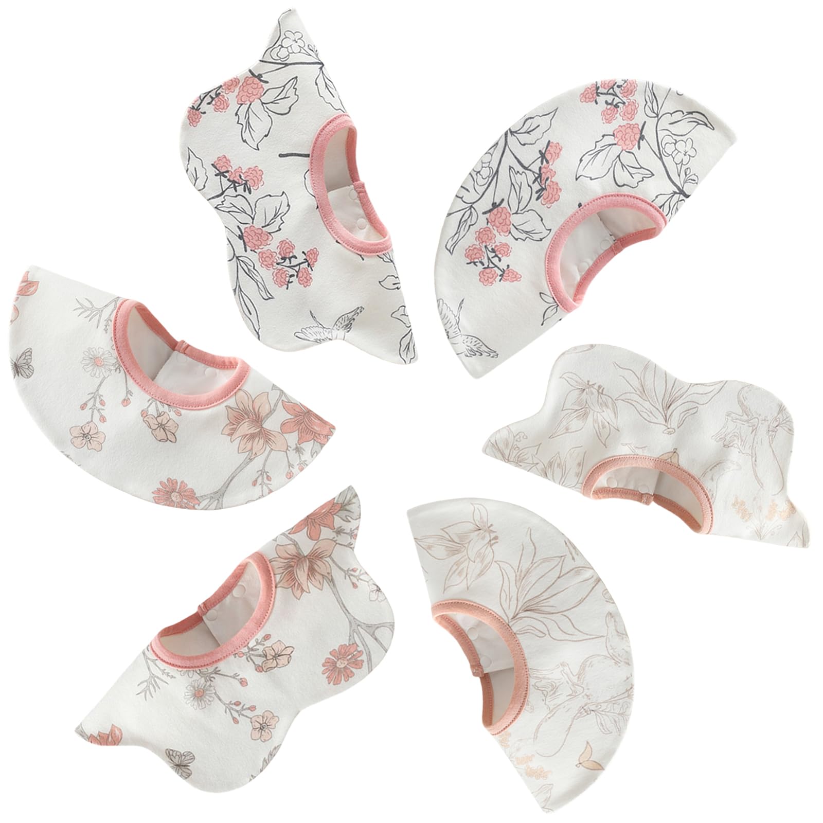

Baby Girl Petal Waterproof Baby Shower Baby Mouth Set of for Size L [Tobewell] Bib, Waterproof, 360-Degree Rotating, Shape, Three-Layer Bib, Gift,