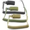 Universal Retractable Anti Lost Steel Wire Spring Tactical Waist Hanging Gun Lanyard