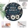 Holy Spirit You Are Welcome Here Round Metal Signs 7.87x7.87Inch Nostalgic Aluminium Painting Novelty for Christian Home Wall Decor