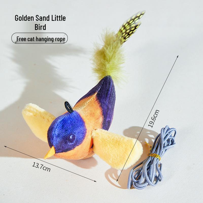 Electric Bird Sound Cat Toy - Self-Entertainment Teaser Stick
