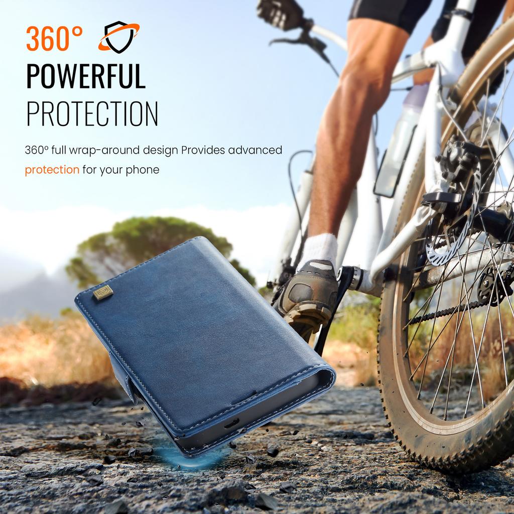 For Samsung Galaxy A36 5G Case AUTSPACE A11 RFID Blocking Retro Leather Cell Phone Wallet Cover