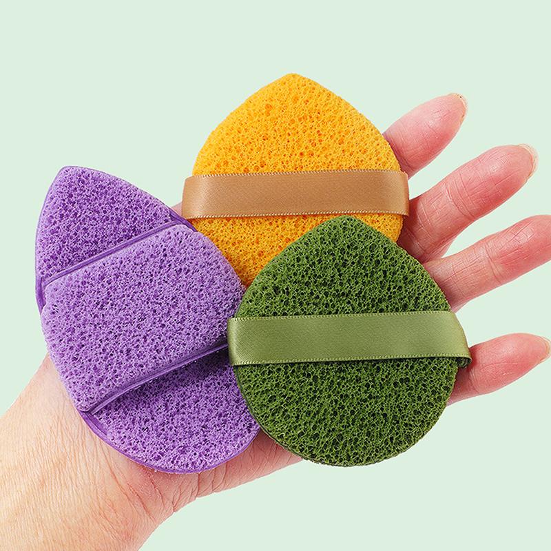 3Pcs Cleansing Face Puff Soft Skin-Friendly Fast Foaming Deep Clean Hygienic Facial Face Washing Sponges Facial Skin Care Tool3P