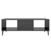  Coffee Table, Black, High Gloss, 103.5x60x35 Cm