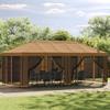 Pavillon Rahmen 6 x 3 m Schwarzer Stahl