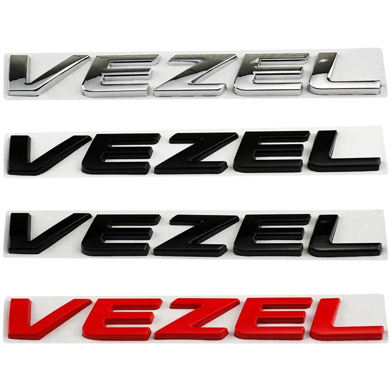 Metal 3D Car Sticker Body Side Badge Styling for Honda Vezel Logo 2023 2019 2021 2020 Auto Rear Trunk Emblem Decals Accessories