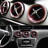 5Pcs Red Air Vent Outlet Ring Cover Trim For Benz A/B/CLA/GLA Class 180 2015