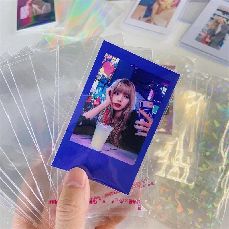 10/50pcs Kpop Photocard Holder Idol Card Collect Book Photo Paper Jam Blank Paper Idol Card Protector Kpop Photocard Sleeve