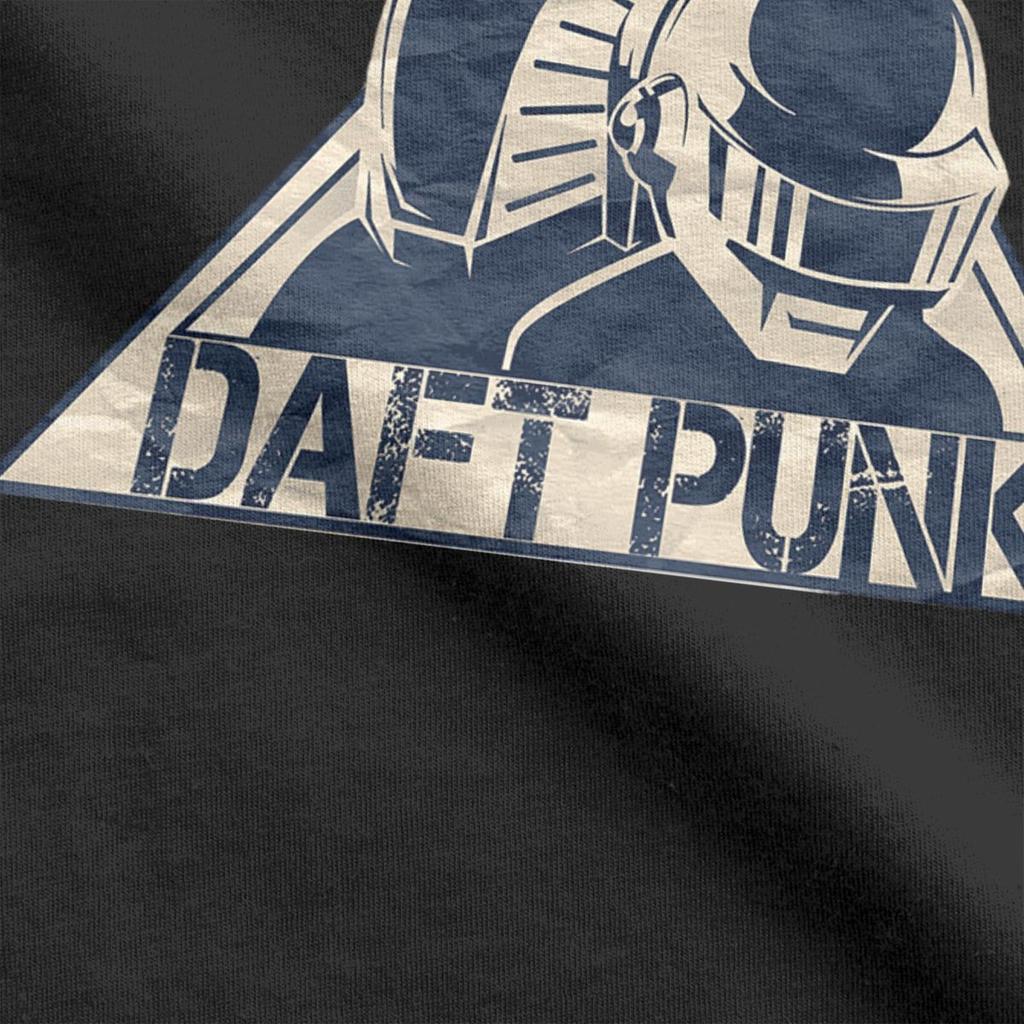 Daft Punk T-Shirts for Men Hipster Pure Cotton Tee Shirt Crewneck Short Sleeve T Shirt Gift Idea Clothes